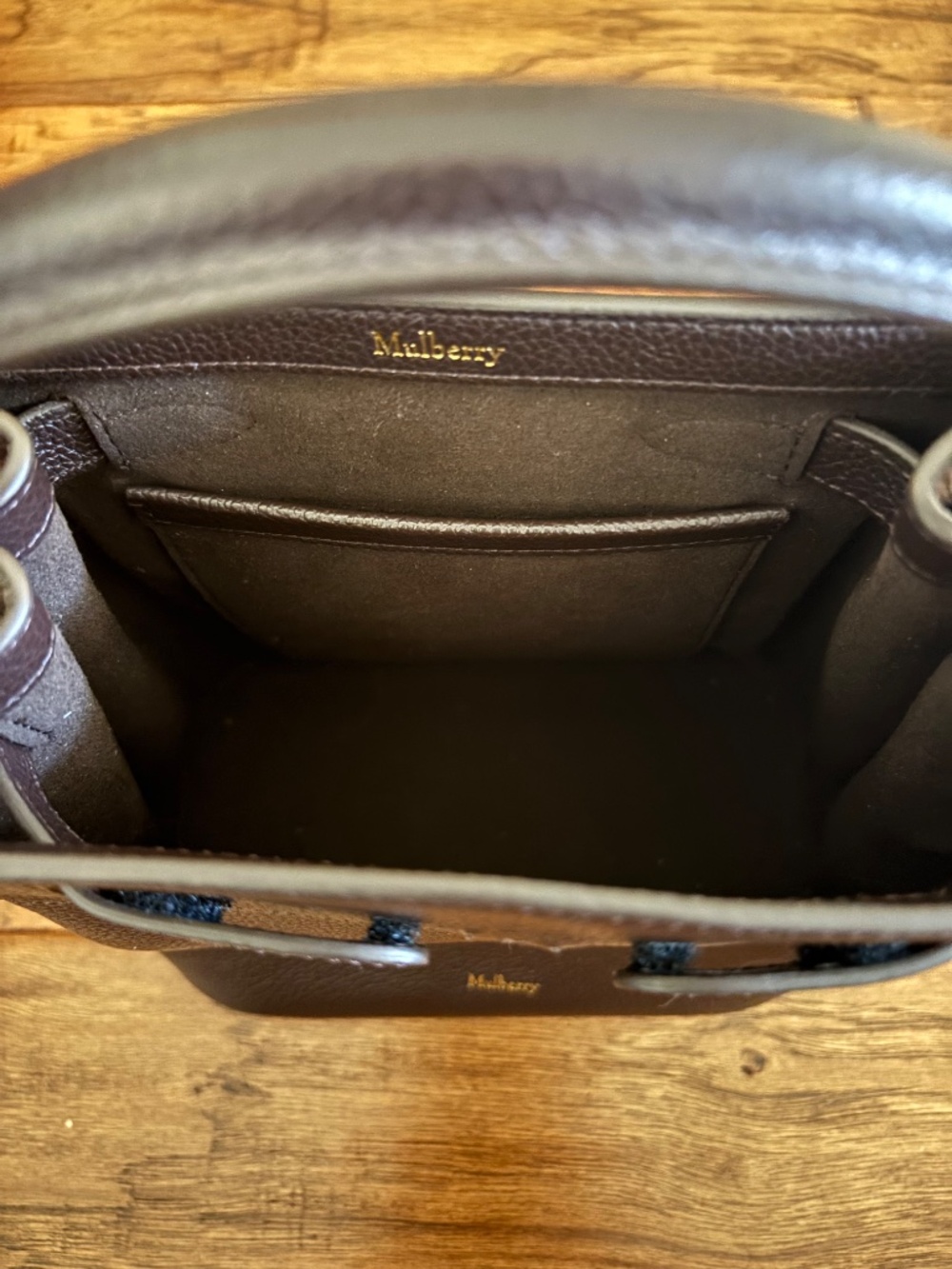 Mulberry Islington Bucket Ebony Small Classic Grain - Picture 7 of 8